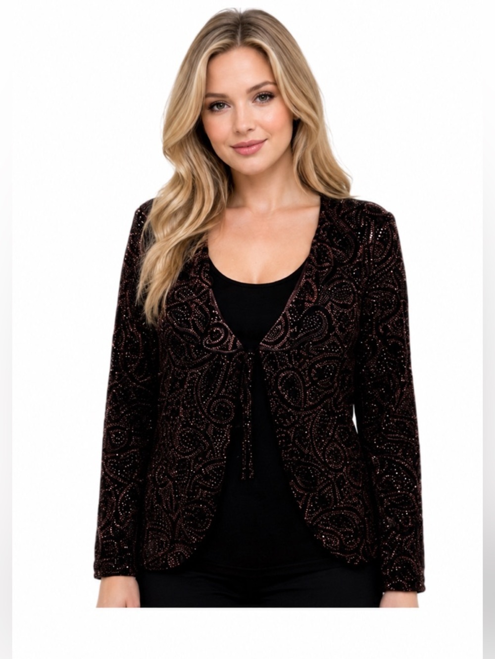 Notations Black Velvet With Red Paisley Top Whimsygoth Dark Romantic Witchy